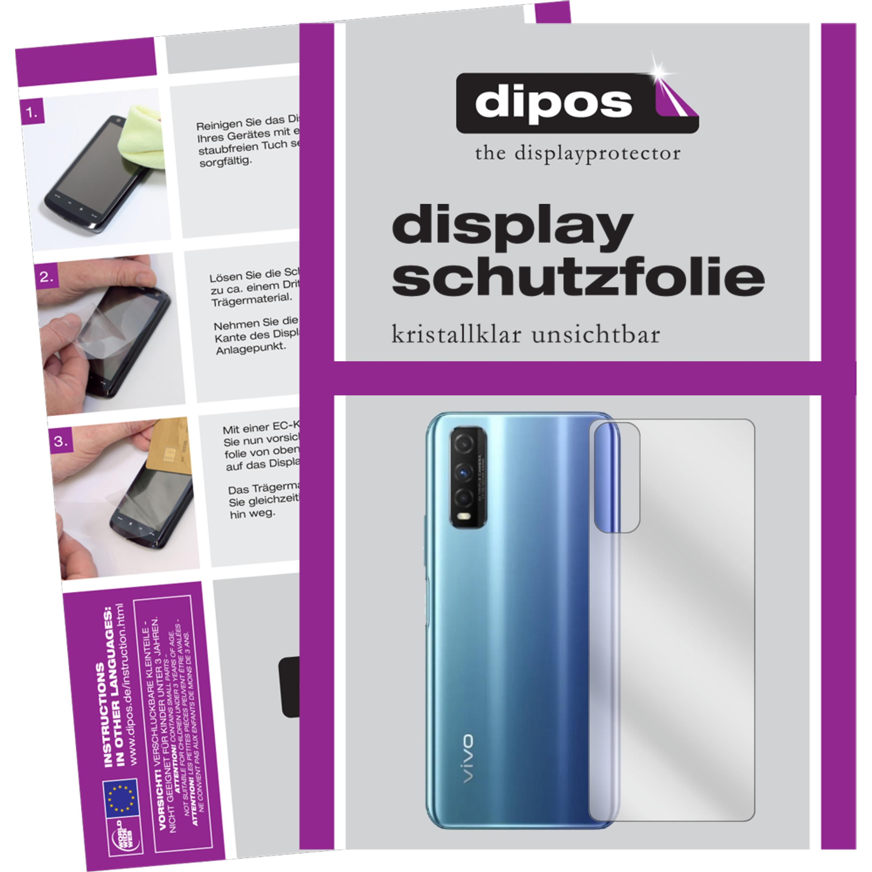 Dipos Displayschutzfolie Crystalclear (2 Stück, Vivo Y50t), Smartphone Schutzfolie, Transparent