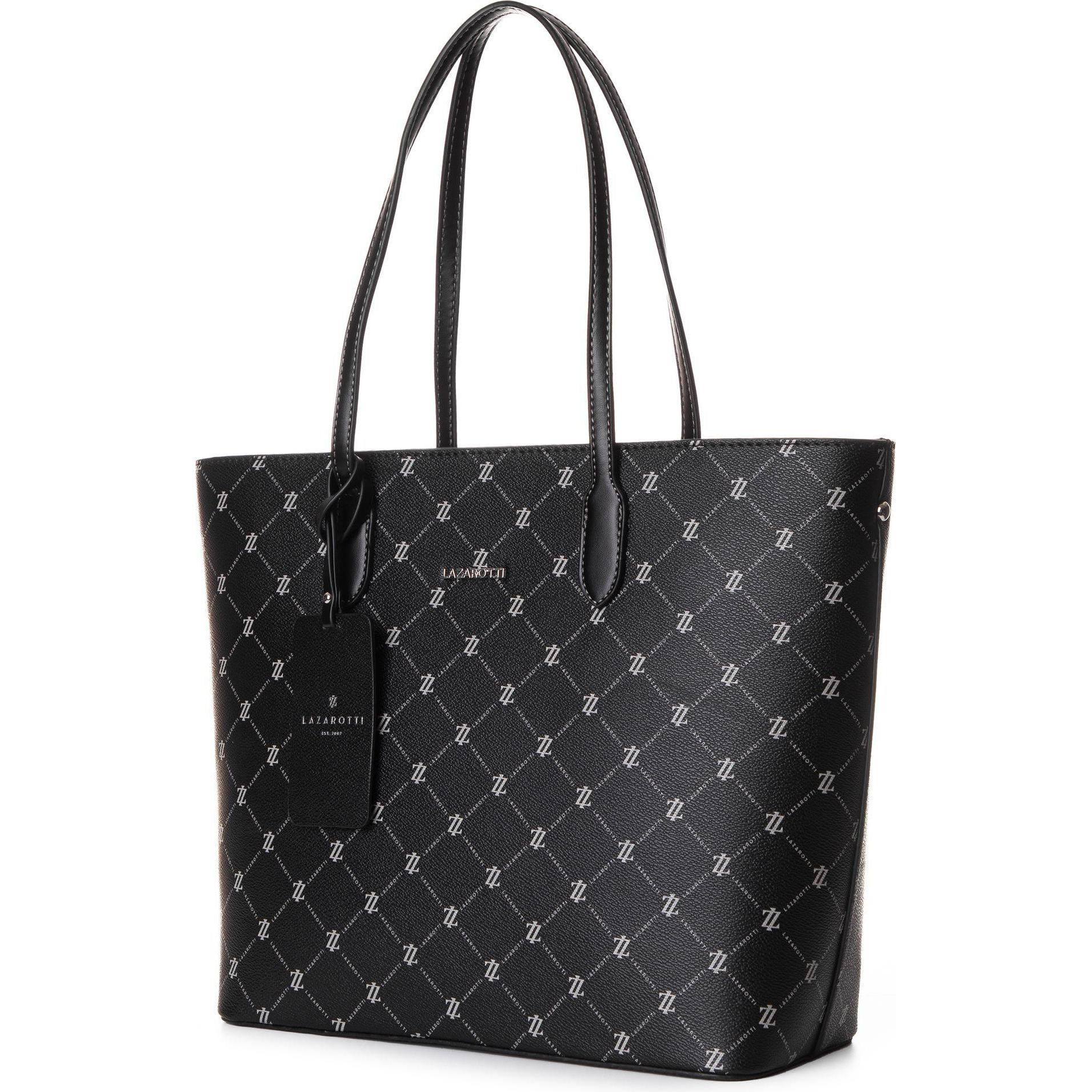 Thumbnail - Lazarotti, Einkaufshilfe, Palermo Shopper Tasche 31 cm, Schwarz