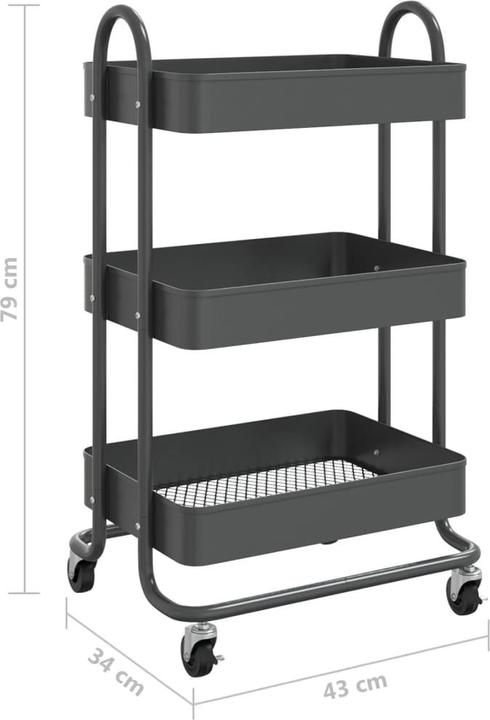 Produktbild vidaXL Küchenwagen