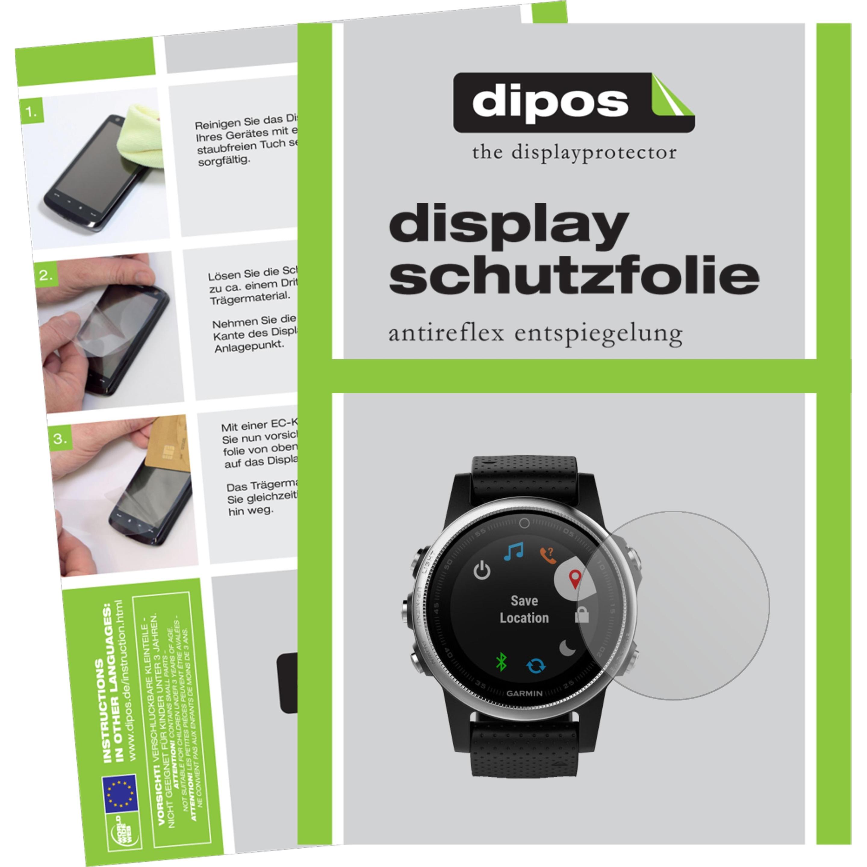 Dipos Displayschutzfolie Antireflex, Smartwatch Schutzfolie, Transparent