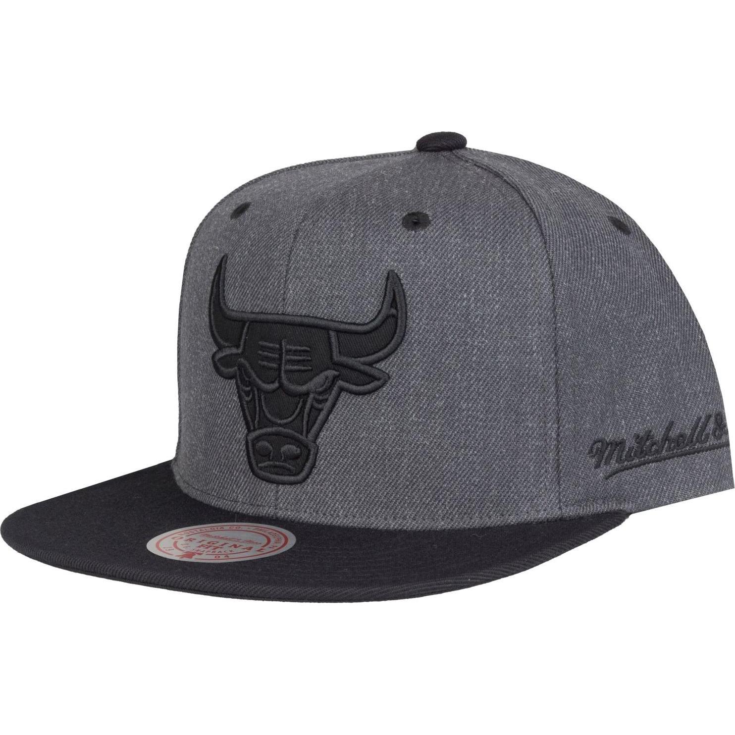 Mitchell & Ness, Herren, Cap, Snapback Cap - DARK Chicago Bulls charcoal, Grau