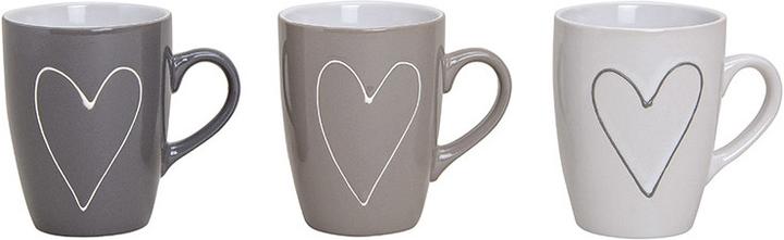 Produktbild G. Wurm Kaffeebecher 'Herz' 3fach sortiert (250 ml, 1 x)