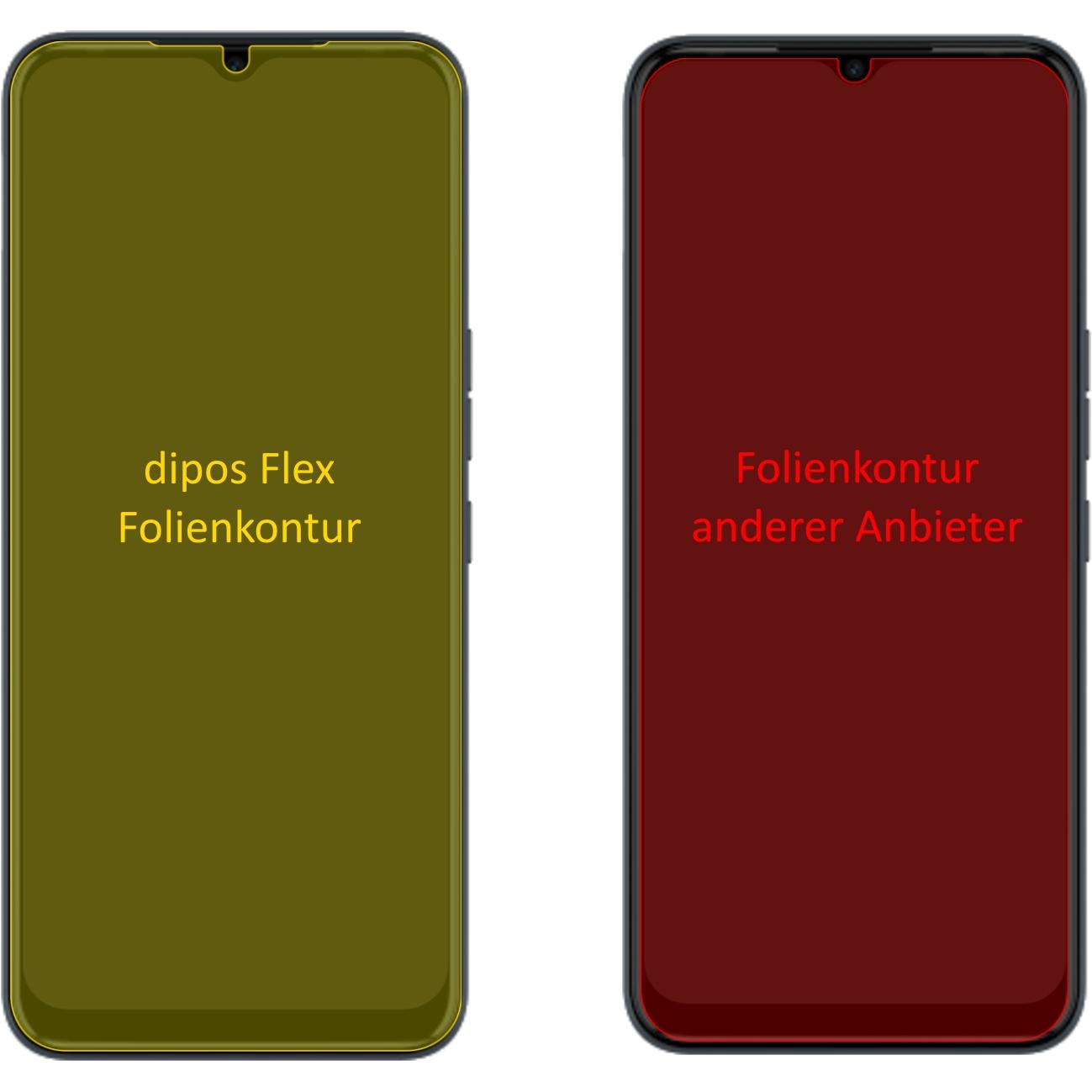 Thumbnail - Dipos Displayschutzfolie Full-Cover 3D (2 Stück, Tecno Spark 8), Smartphone Schutzfolie, Transparent