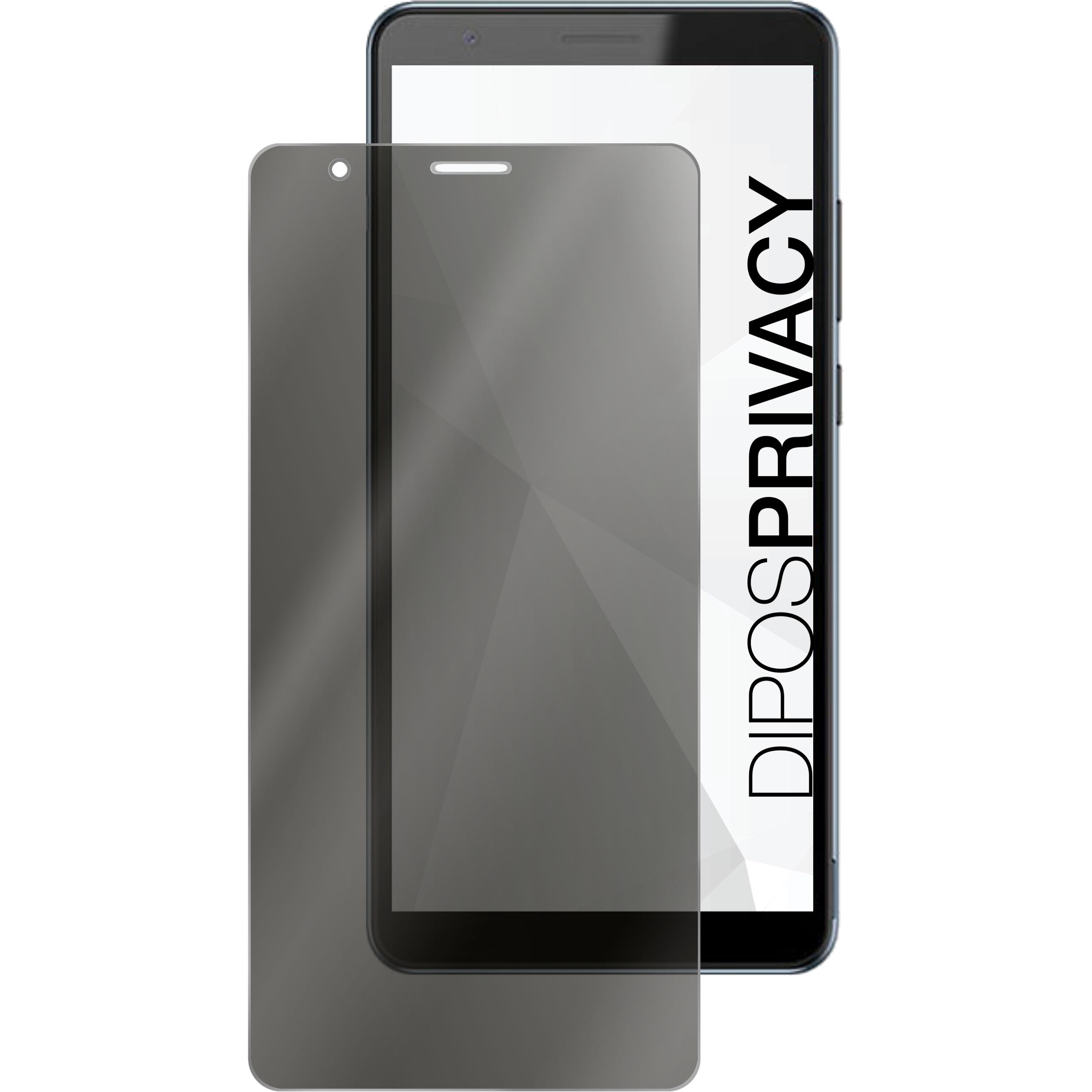Thumbnail - Dipos Blickschutzfolie 2-Way Anti-Shock (2 Stück, ZTE Blade A31 Plus), Smartphone Schutzfolie, Transparent