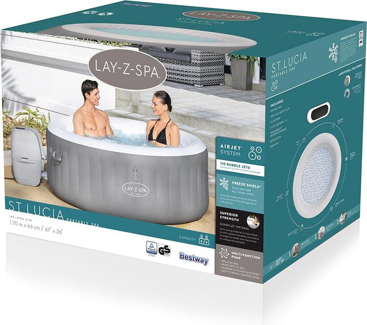Produktbild Bestway Lay-Z-Spa St. Lucia AirJet (3 Pers.)