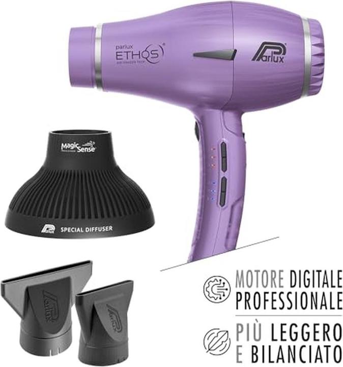 Actual product image Parlux Professional Digital Hair Dryer with Negative Ions and Magic Sense Diffuser