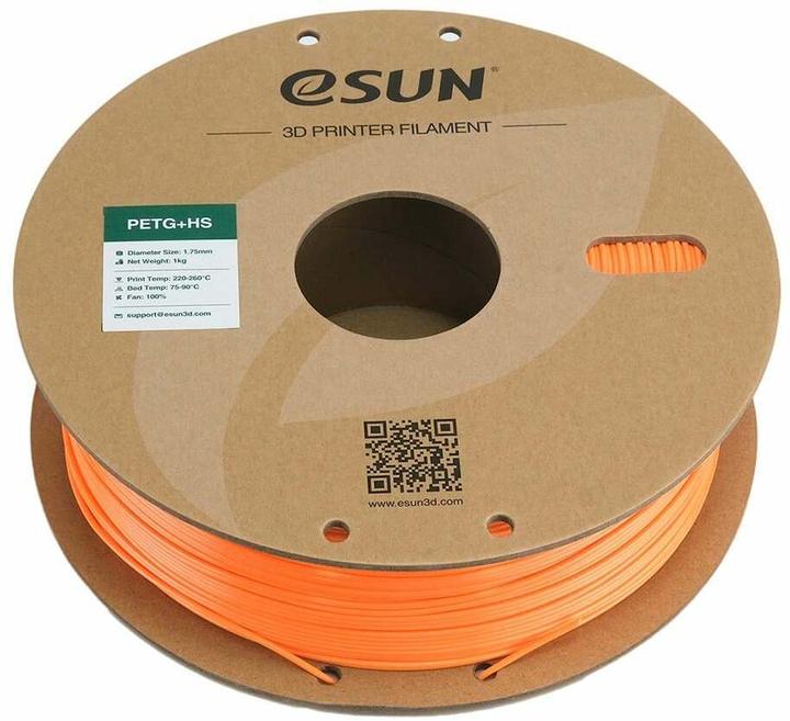 Produktbild eSUN EPETG+HS 1,75mm SOLID ORANGE 1kg (PETG, 1.75 mm, 1000 g, Orange)
