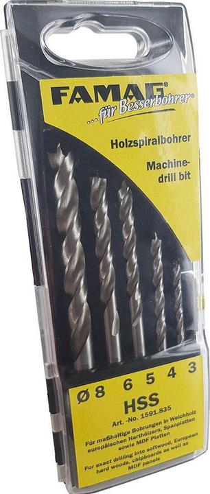 Produktbild Famag Holzspiralbohrer (3, 4, 5, 6, 8 mm)
