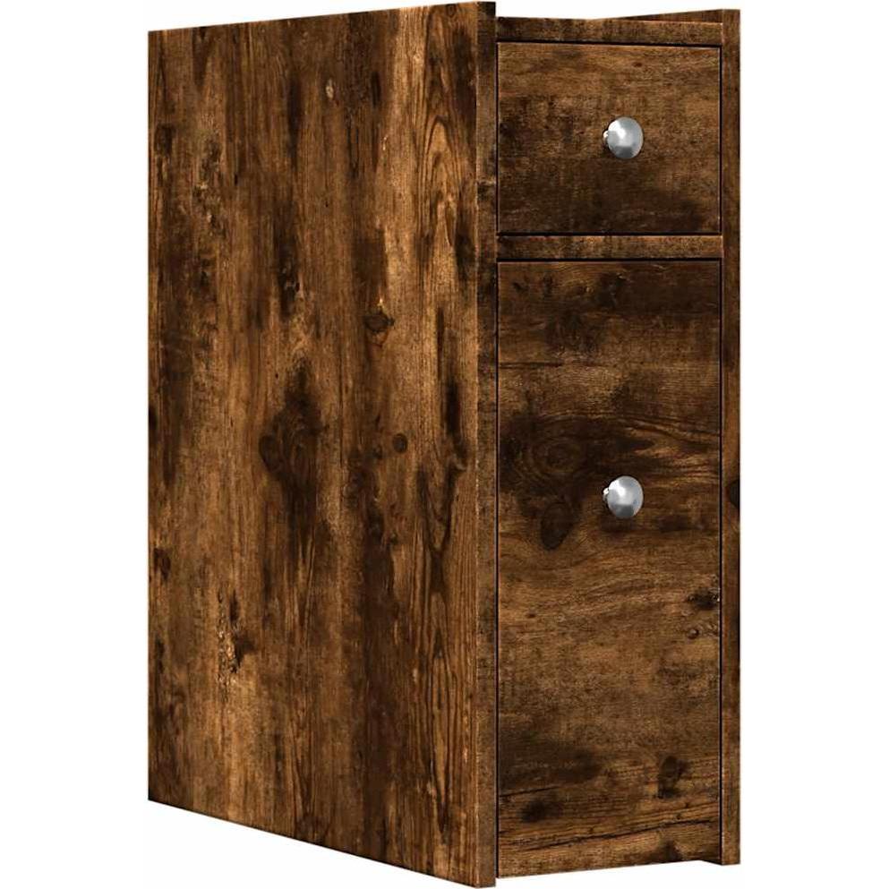 Thumbnail - VidaXL, Badezimmerschrank, Badschrank Schmal mit Rollen