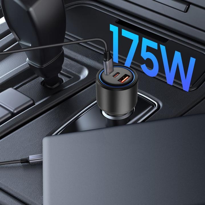 Produktbild Tech-Protect CC04 3-port PD175W car charger - black