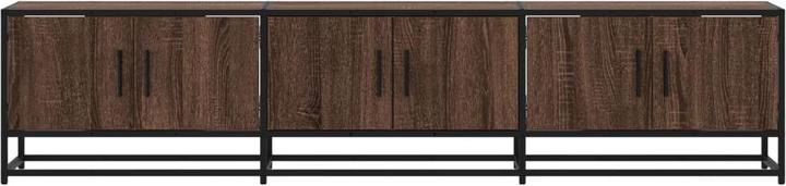 Actual product image vidaXL TV cabinet Lowboard TV cabinet TV table Brown oak look (210 x 35 x 41 cm)