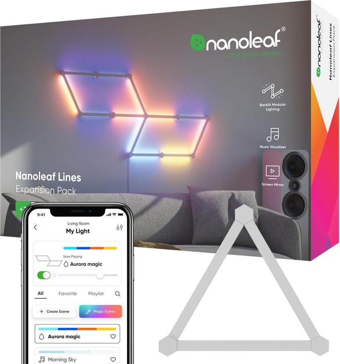 Immagine prodotto Nanoleaf Linee (RGBW, 28 cm, Interno)