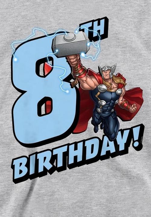 Produktbild Kapuzenpullover meliert 8 Geburtstag (116)