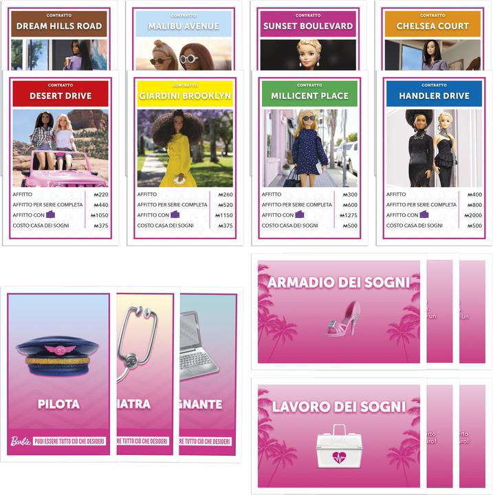 Actual product image Hasbro Gaming Monopoly Barbie Edition (Italian)