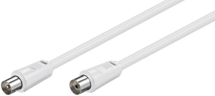 Actual product image Goobay antenna connection cable, 100% shielded, white, 3.5 m (80 dB, Antenna cable)