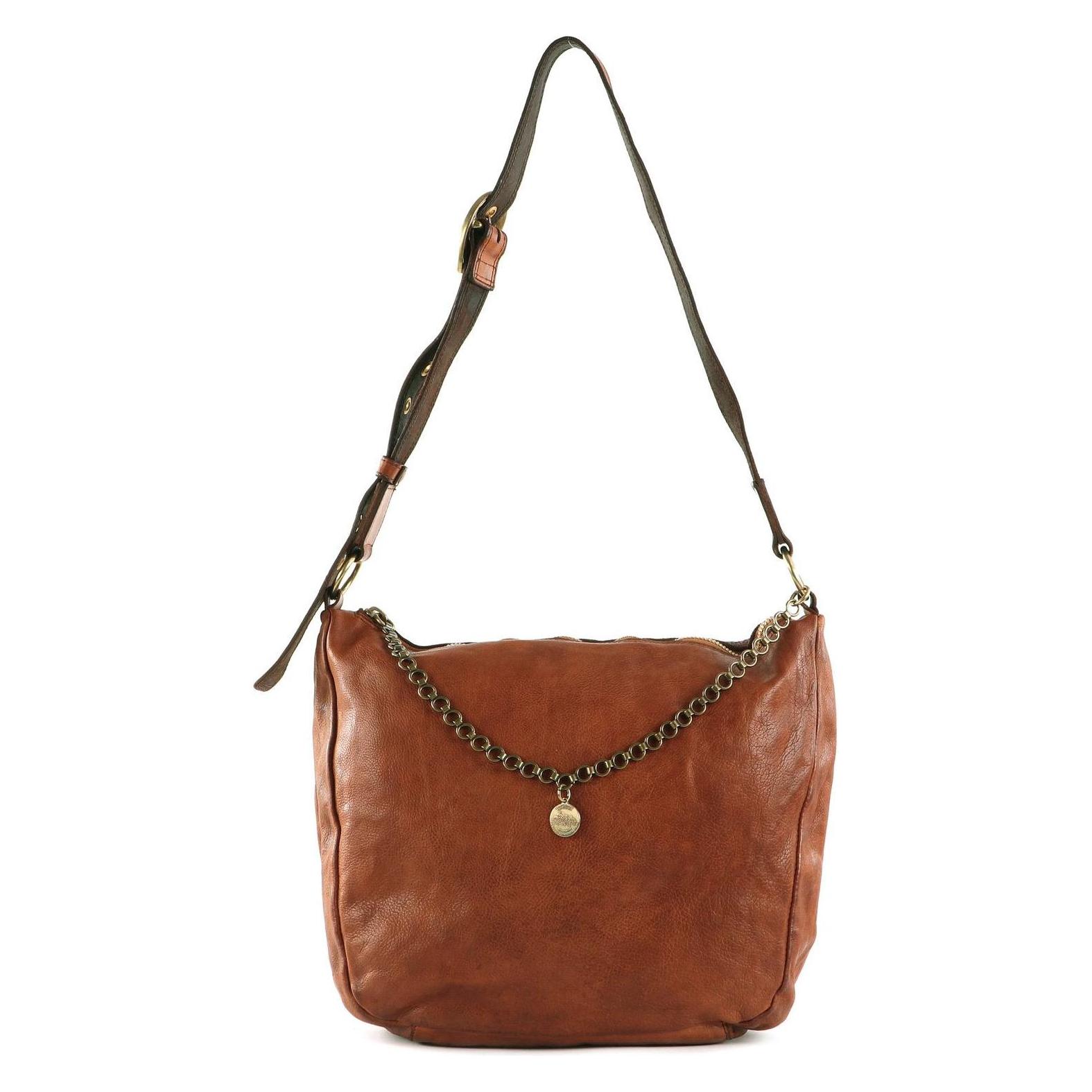 Campomaggi, Damen, Handtasche, Shoulder Bag, Braun