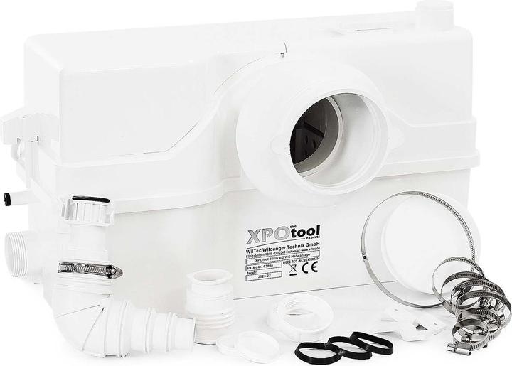 Produktbild XPOtool 4/2 Kleinhebeanlage 800W Häcksler Hebeanlage WC Schmutzwasser Fäkalien