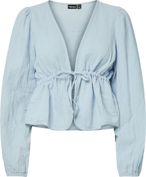 Actual product image Pieces PCSASTINA Musselin Oberteil mit langen Ärmeln (S)