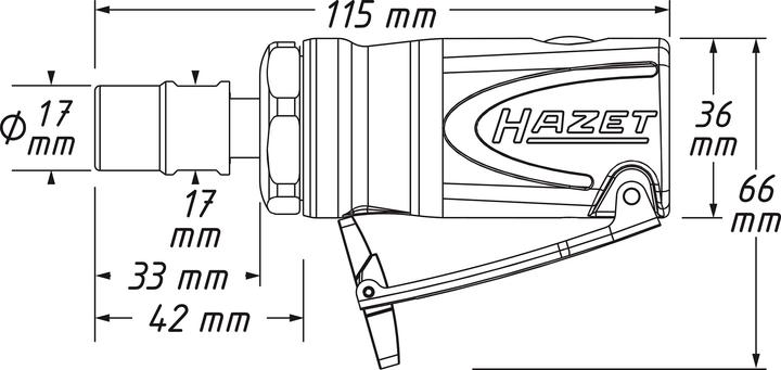 Produktbild HAZET Stabschleifer (Geradschleifer)
