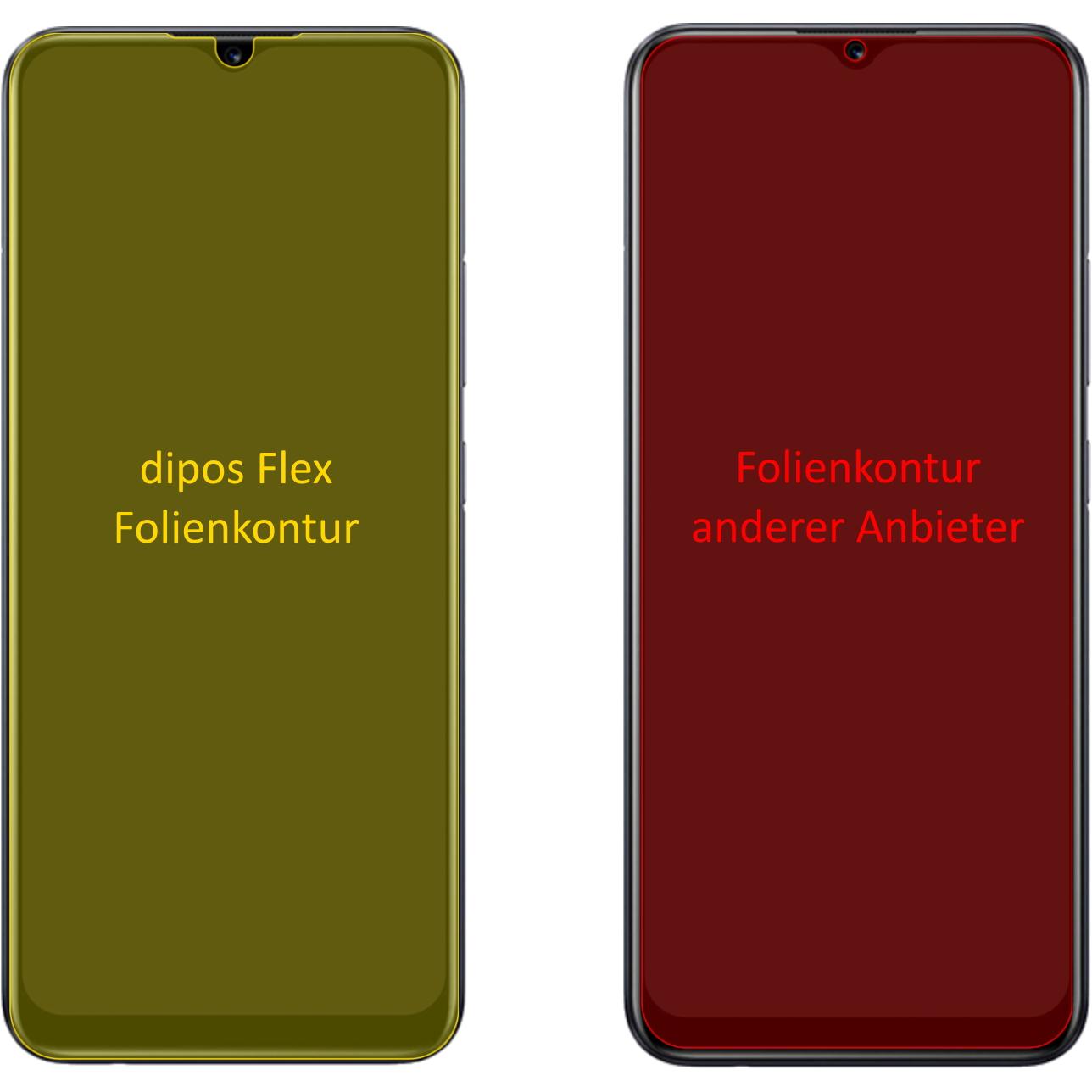 Thumbnail - Dipos Displayschutzfolie Full-Cover 3D (2 Stück, Realme Narzo 50i), Smartphone Schutzfolie, Transparent