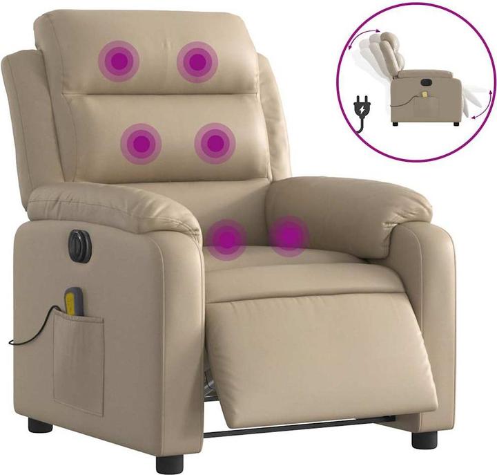 Produktbild vidaXL Massagesessel Elektrisch Sessel Fernsehsessel Relaxsessel Kunstleder