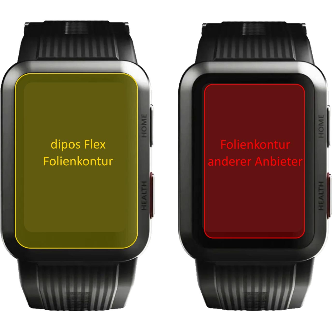 Thumbnail - Dipos Displayschutzfolie Full-Cover 3D, Smartwatch Schutzfolie, Transparent