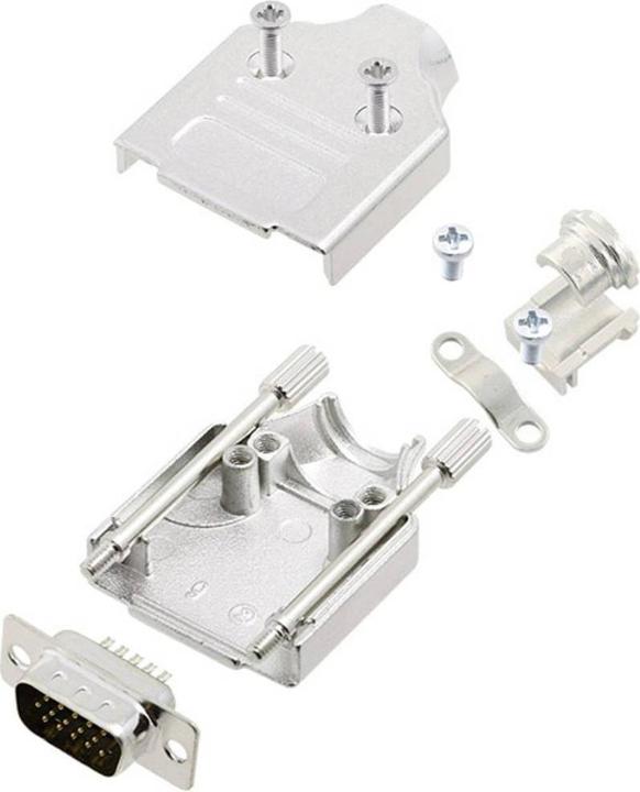 Produktbild Amphenol L17MHDM15+L717HDA26P D-SUB Stiftleisten-Set 180 ° Polzahl (num): 26 Lö