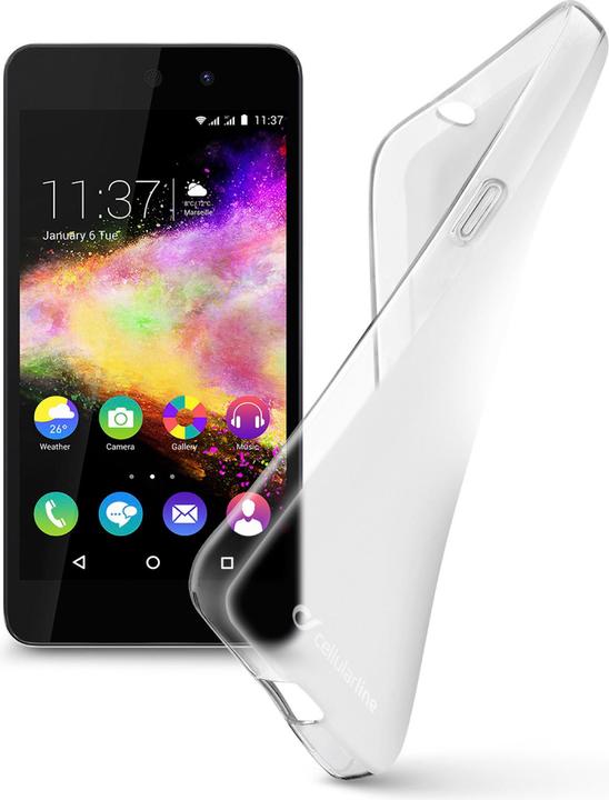 Image du produit Cellularline Shape, Cover, Wiko, Rainbow Up, 12.7 cm (5"), Translucide, Transparent (Wiko Rainbow UP)