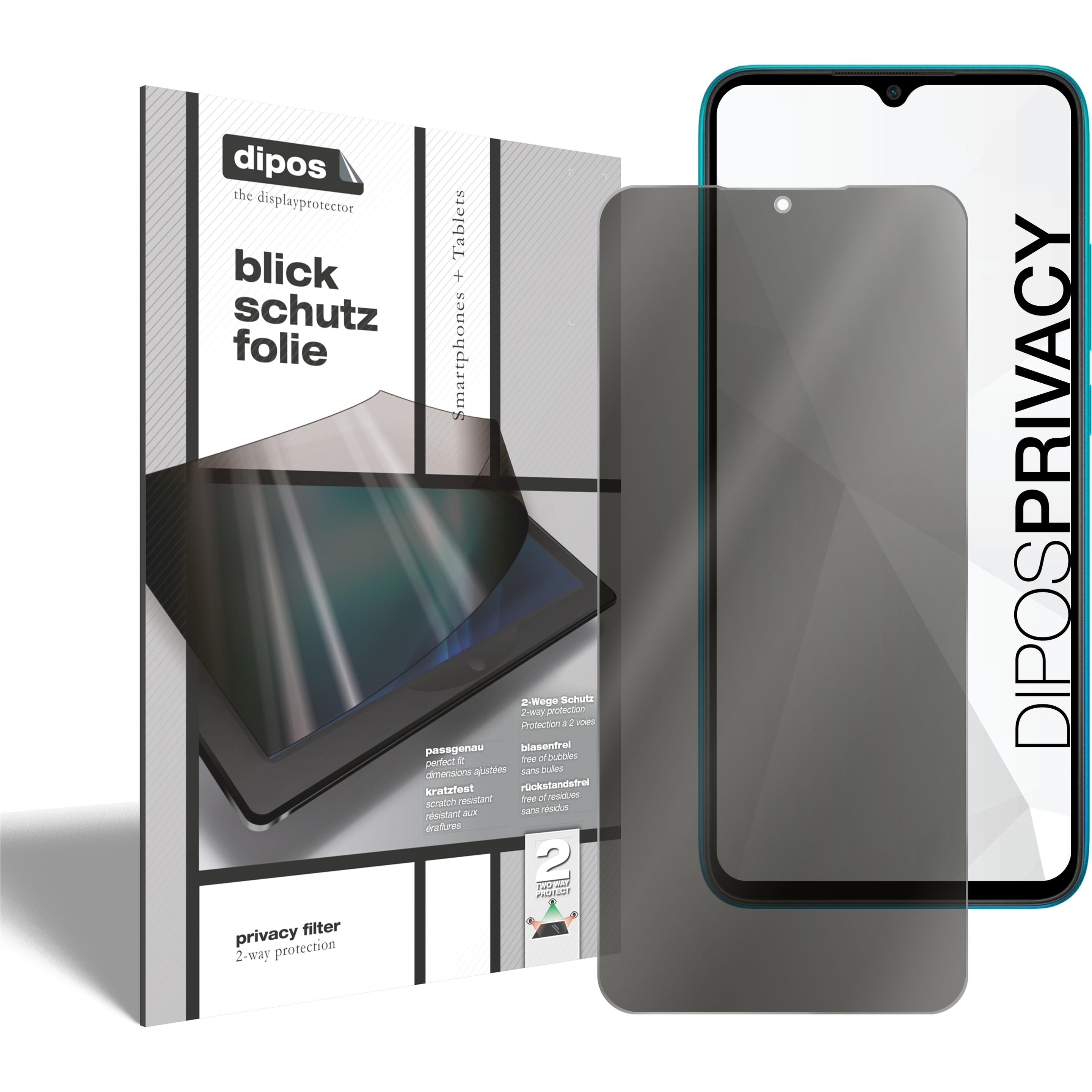 Thumbnail - Dipos Blickschutzfolie 2-Way Anti-Shock (2 Stück, Xiaomi Redmi 9i Sport), Smartphone Schutzfolie, Transparent