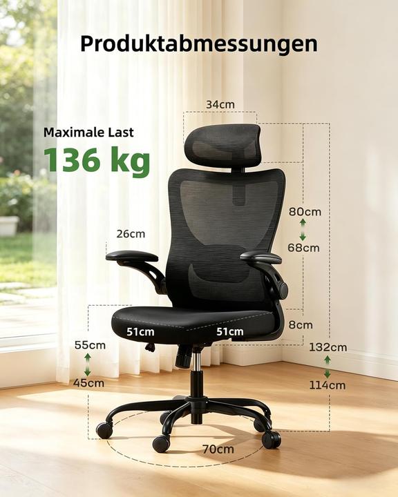 Actual product image Marsail Ergonomic Office Chair