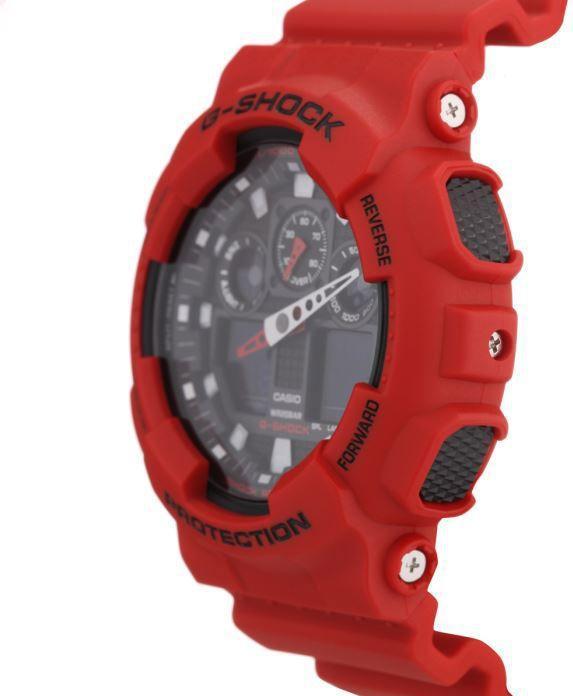 Actual product image Casio Ga-100b-4aer (Digital watch, Analogue wristwatch, Chronograph, 51 mm)