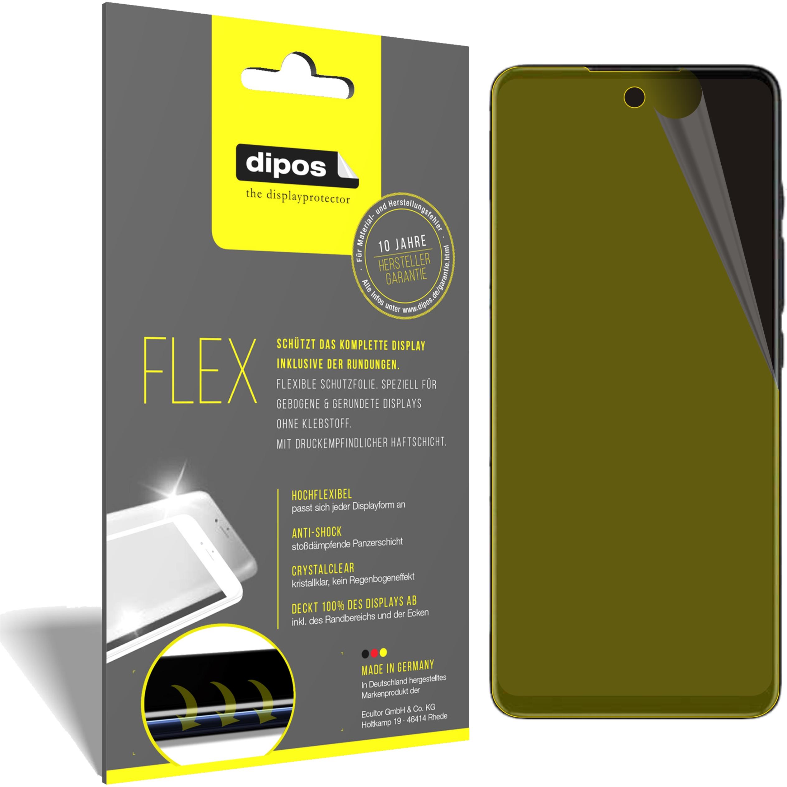 Dipos Displayschutzfolie Full-Cover 3D (3 Stück, Motorola E30), Smartphone Schutzfolie, Transparent