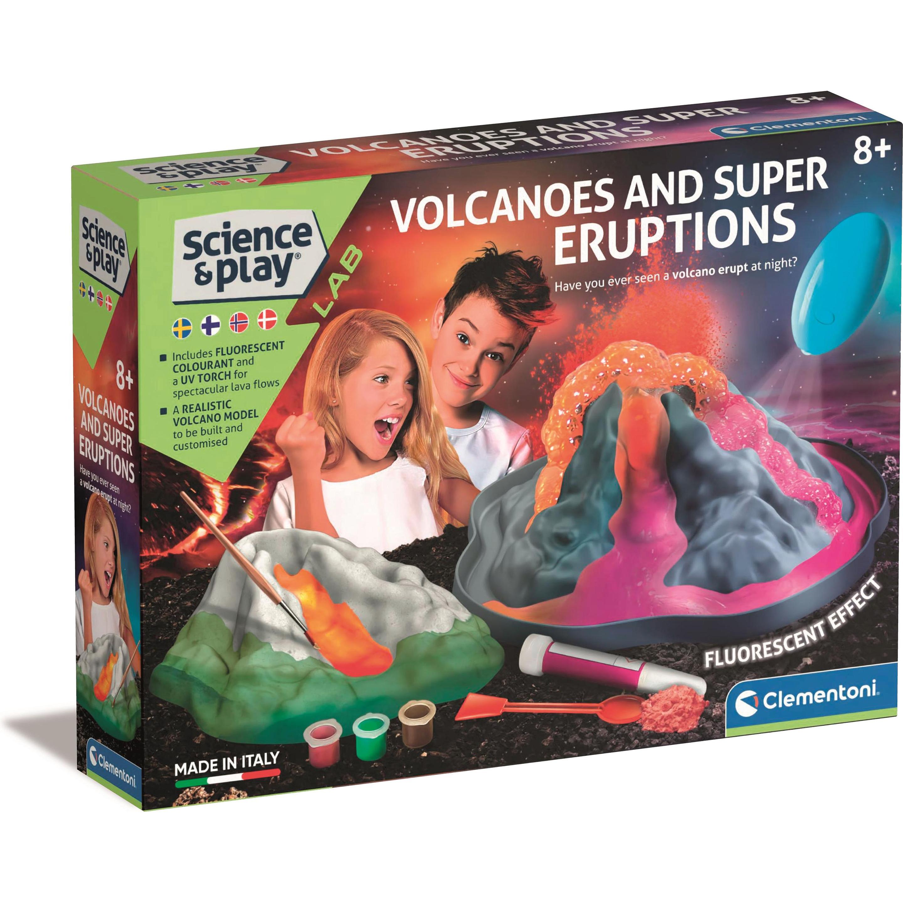 Clementoni Multicolore Scienza E Gioco - Vulcano Che Brilla Al Buio (78803)