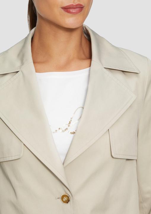 Actual product image S.Oliver Outdoor-Jacke Verkürzte Relaxed-Fit-Jacke im Trench-Stil (48)