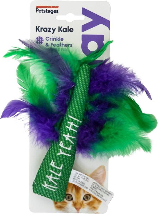 Productafbeelding Petstages Kattenspeeltje Krazy Kale, Groen (Speelgoed met kattenkruid)