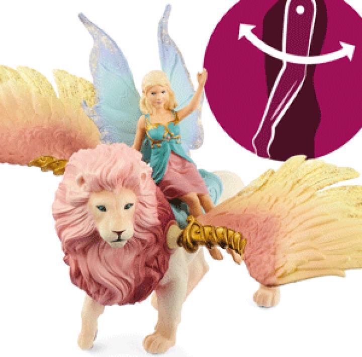 Produktbild Schleich Elfe auf geflügeltem Löwe