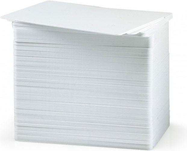 Actual product image Zebra Plastic cards, 100pcs/box