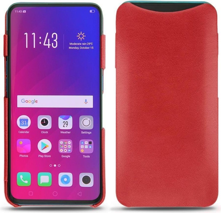 Actual product image Noreve Leather cover (Oppo Find X)
