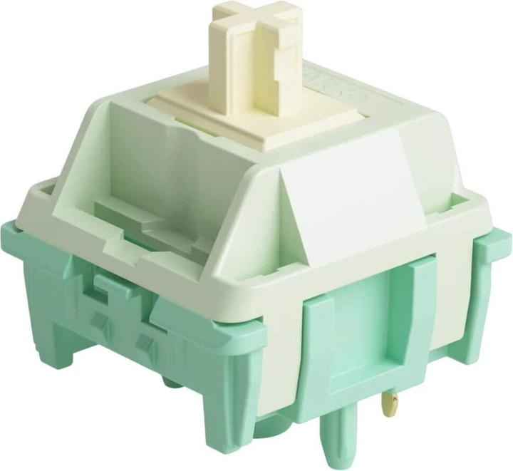 Actual product image Akko Cilantro Switch, mechanisch, 5-Pin, linear, MX-Stem, 36g - 45 Stück, lubed