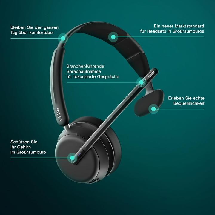 Produktbild EPOS IMPACT 10XX (Kabelgebunden, Kabellos, USB-C, Google Meet, Microsoft Teams, Zoom)