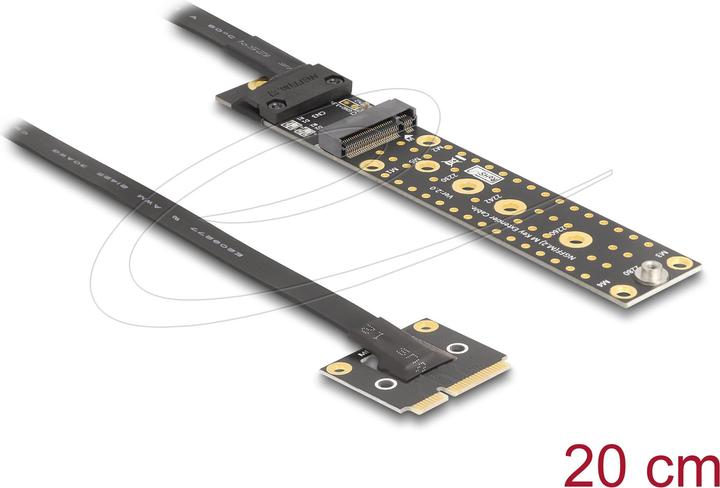 Delock Adapter Mini PCIe Stecker zu M.2 Key M Buchse mit Kab