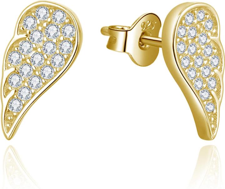 Image du produit Beneto Boucles d'oreilles plaquées or Angel wings AGUP2610-GOLD (L)