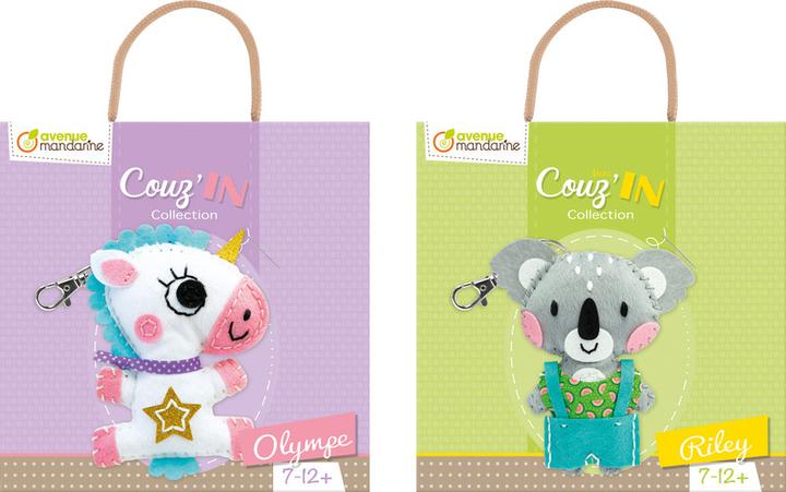 Actual product image Avenue Mandarine Craft set keychain Little Couz'IN