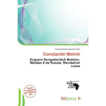 Constantin Melnik, Fachbücher von Dismas Reinald Apostolis