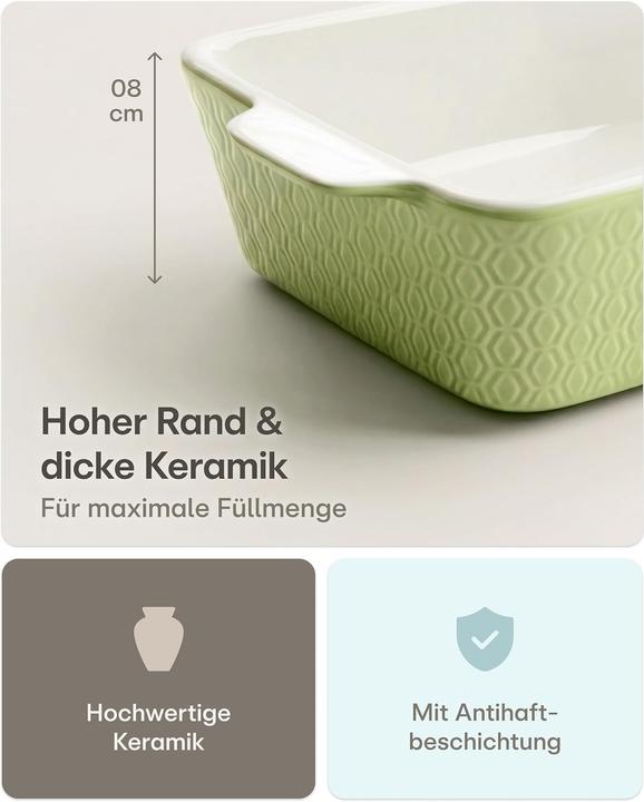 Produktbild Praknu Auflaufform mit extra hohem Rand