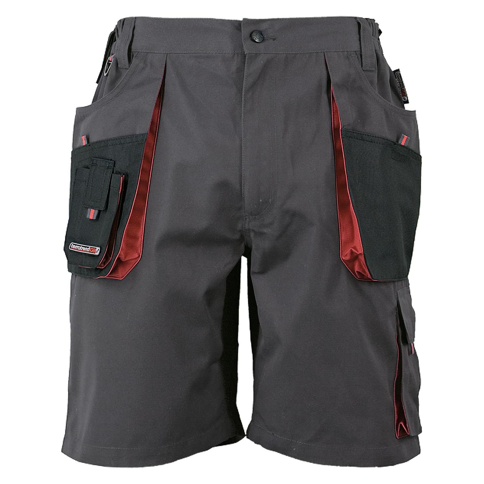 Terratrend, Werkbroek, Herenshort Maat 54 Donkergrijs/zwart/oranje (54)