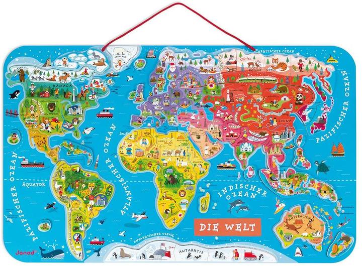 Immagine prodotto Janod Mappa magnetica "Il mondo (92 pezzi)