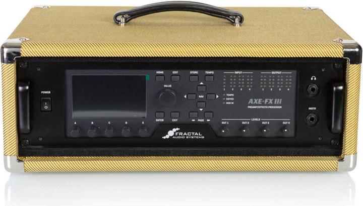 Actual product image Gator Cases GR-RETRORACK-3TW Retro Rack Vintage Amp Vibe Rack Case 3U Tweed (Accessories)