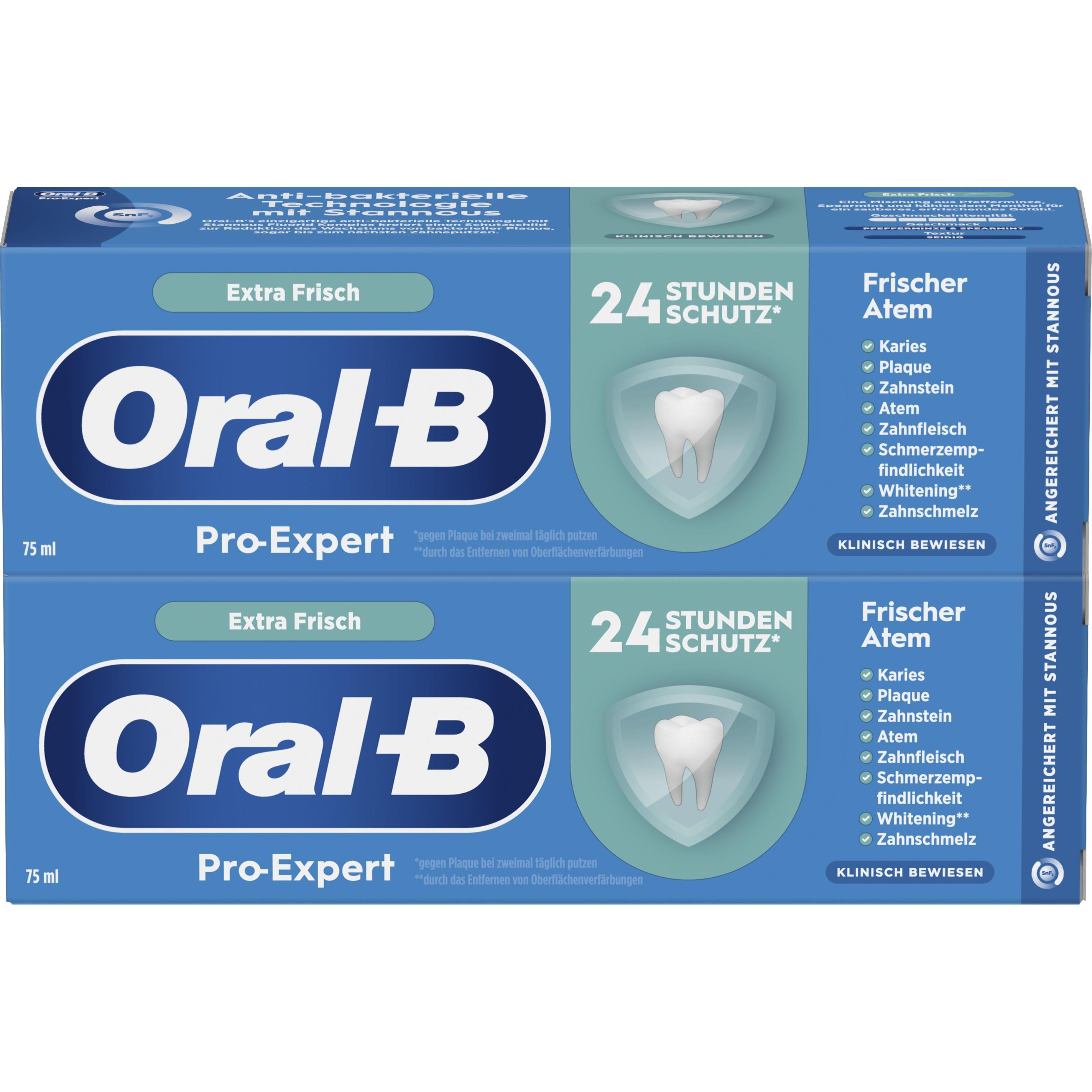 Oral-B, Dentifricio, Pro-Expert Frischer Atem 2x75ML Zahnpasta (75 ml)