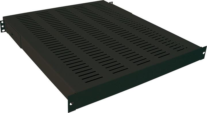 Productafbeelding LogiLink 48,30 cm (19") zware plank, 1 U (D)800 mm, zwart (RAL9005), voor netwerkbehuizingen